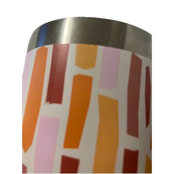 Hydragear MCM Orange Stone Print 30 Oz Skinny Tall Steel Travel Tumbler 10” - Picture 9 of 16